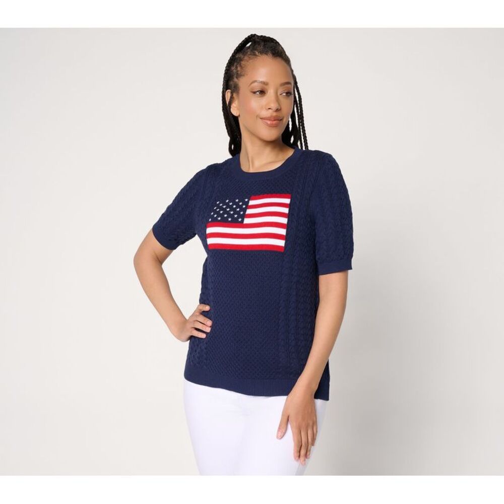 Liberare Women's Top Sweater Sz L Make Your Selection: Joan Rivers Blue A724237